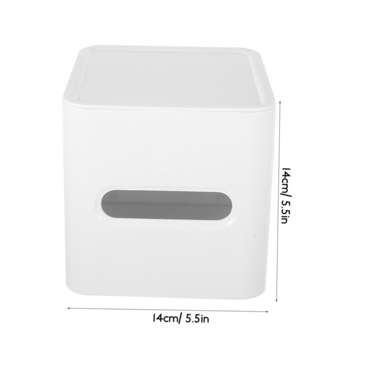 SOLUSTRE 2pcs Tissue Box Cover Tissue Cube Box Holder Napkin Facial Paper Dispenser Organizer for Bathroom Vanity Countertop Home Office