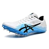 WellingA Leichtathletik-Lauf-Spike-Schuh Leichte, strapazierfähige Sprint-Laufschuhe mit abnehmbarem Spike Wettkampf-Lauftraining Weitsprung-Leichtathletik-Sneaker,02,39