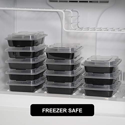 Freshware Meal Prep Containers 1 Compartment Food Storage Containers with Lids, Bento Box, BPA Free, Stackable, Microwave/Dishwasher/Freezer Safe (28 oz), 50 Count (Pack of 1) by Freshware - Image 9