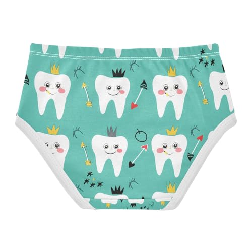 Cartoon Teeth Facial Toddler Girls's Underwear 2T 202c11702