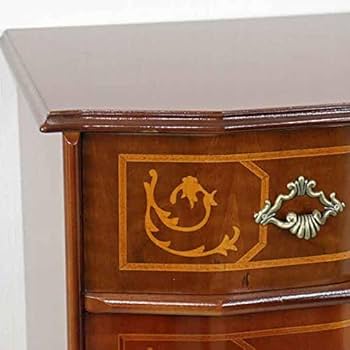 7段チェスト 木製 イタリア 猫脚 象嵌 完成品 チェスト タンス イタリア☆クラシック☆7段チェスト☆ネコ脚☆木製家具☆ Amazon｜