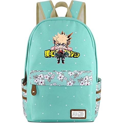 Mochila Roffatide My Hero Academia Katsuki Bakugo con Estampado de Flores Cover