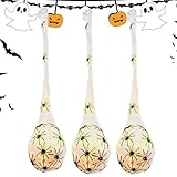Materiale resistente: i nostri sacchetti per uova di ragno di Halloween illuminati sono realizzati in modo impeccabile con materiali eccellenti e progettati per durare nel tempo e mantengono il loro aspetto mozzafiato per molte stagioni spaventose. Realizzato con una struttura robusta e materiali di alta qualità per una lunga durata