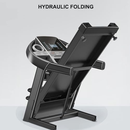 Image of Foldable Motorised Treadmill,with Sit Ups Rack & Massage Head Electric Treadmill for Home,Folding Walking Running Machine with LCD Sn