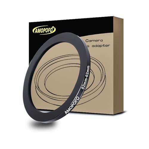 Image of 82mm to 62mm /82mm-62mm Step-Down Ring Filter Adapter for All Brands UV,ND,CPL,Metal Step-Down Ring Adapter