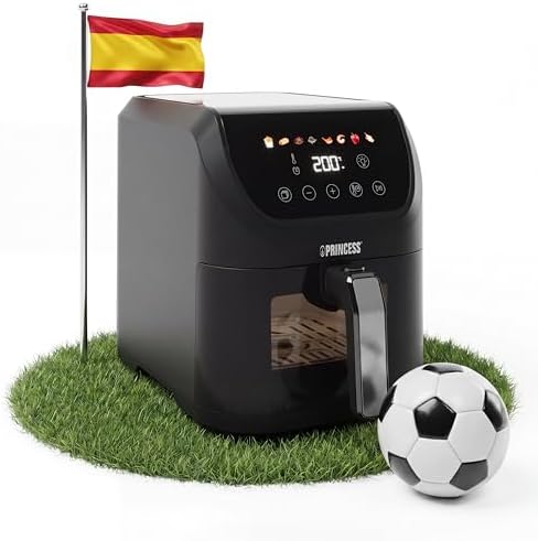 Princess SlimFry Airfryer, 8L Capacidad, 2000W, 8 Programas, Pant...