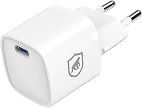 Gshield Carregador de Parede Universal Ultra Rápido USB-C 20W Power Delivery com chip GaN, Compatível com iPhone e Certificado Anatel, Ultra Slim Branco