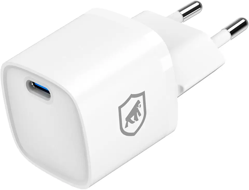 Gshield Carregador de Parede Universal Ultra Rápido USB-C 20W Power Delivery com chip GaN, Compatível com iPhone e Certificado Anatel, Ultra Slim Branco