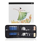 ★Kit de dibujo profesional, 32 piezas / juego, 12 lápices de dibujo + 3 lápices de carbón + 1 lápiz de grafito + 3 palos de grafito + 13 herramientas, satisface todas sus necesidades de dibujo, dibujo y escritura. Varios lápices de dibujo (12 piezas): B / 2B / 3B / 4B / 5B / 6B / 8B / HB / 2H / 3H / 4H / 5H, para sombrear y dibujar con luz.