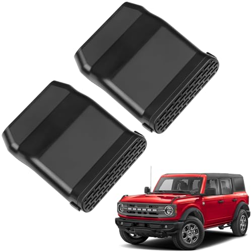 smnuxwm Under Seat Vent Deflectors for Ford Bronco 2021-2026 4-Door Rear Air Conditioning Vent Extender Directional 2PCS (Fit for OEM & Regular Floor Mats)