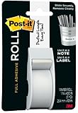 Post-it Full Adhesive Roll, 1 in x 400 in, White, 1-Pack (2650-W)