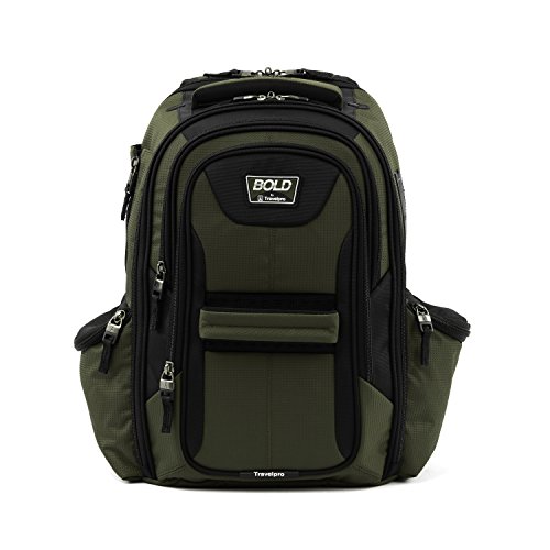 Travelpro Bold Lightweight Laptop Backpack, Olive/Black, One Size, Bold Lightweight Laptop Backpack by Travelpro - Image 4