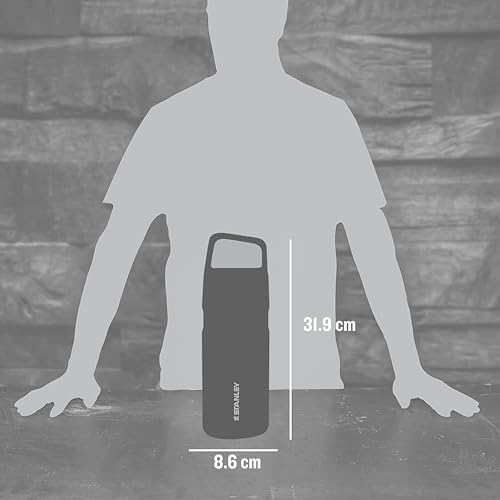 Image of Stanley IceFlow Cap and Carry Water Bottle | Wide Mouth Twist Lid | Lightweight & Leakproof for Travel & Sports | Insulated Stainless Steel | BPA-Free