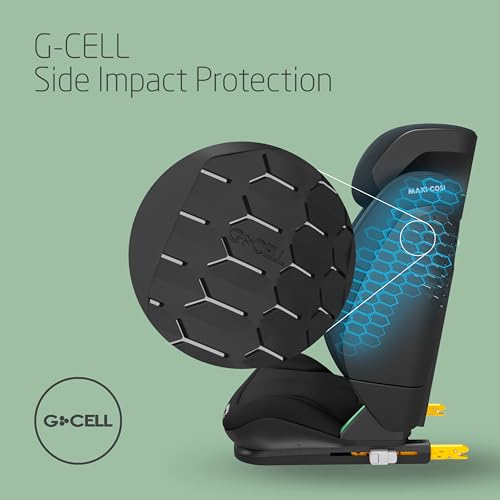 Maxi-Cosi RodiFix S i-Size, High Back Booster Seat, 3.5-12 Years (100-150 cm), Child Car Seat, 3 Recline Positions, Adjustable Height/Width, G-Cell Side Impact Protection, AirProtect, Tonal Black - Image 4
