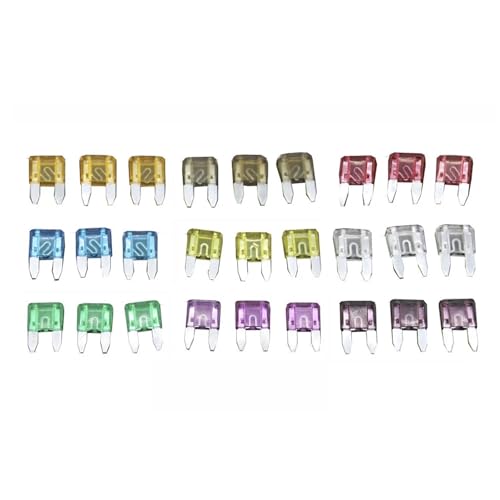 Fusibles d'assurance auto pour réparer les feux en panne coffret 27 petits fusibles 5 à 40A