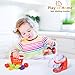 FUN LITTLE TOYS Kids Play Kitchen, Pretend Play Set with Mixer, Blender, Play Foods and Play Kitchen Accessories, Christmas Learning Gift for Girls Boys