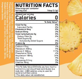 VITALLA-E Replenisher Daily Electrolyte Powder Drink Mix - Sugar Free – Pineapple, 90 Servings – Hydration Powder w/ 6 Key Electrolytes and Trace Minerals – Keto Friendly, Vegan, Non-GMO (CF Ultima) - Image 9