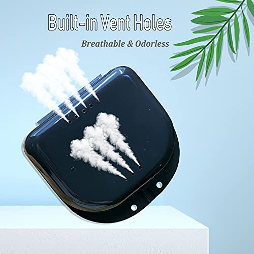Orthodontic Retainer Case with Vent Holes - Black - Image 4
