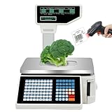 ✅【Pesage haute précision】Cette balance peut peser jusqu'à 30 kg, avec une marge d'erreur de seulement 10 g. Elle mesure les articles avec une grande précision. Son écran LCD haute définition double face permet aux commerçants et aux clients de lire les données en temps réel, évitant ainsi les litiges de lecture, rendant les achats plus pratiques et confortables.