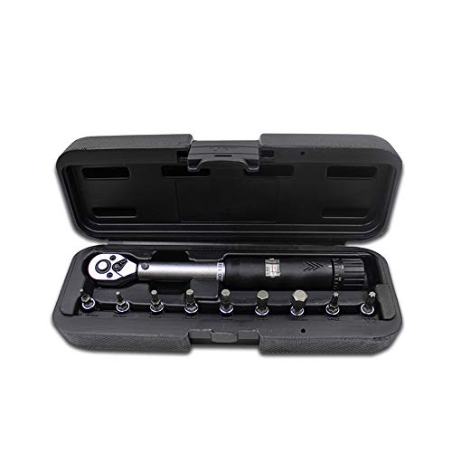 10piezas / 11pcs Llave Dinamométrica Ajustable Kit de Mantenimiento de Llave de Tratamiento de Cromo con Ventana de Visualización de Valor + Caja de Almacenamiento (10Pcs)