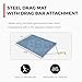 Trigon Sports Heavy Duty Drag Mat, Steel Mesh Field Surface Leveling Drag Mat with Drag Bar Attachment, Infield Drag Mat for Manual or Vehicle Assisted Pulling, Size 6 Feet Wide x 3 Feet Long