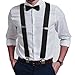 Buyless Fashion Heavy Duty Textured Suspenders for Men - 48
