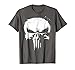 Marvel Punisher White Paint Splatter Skull Graphic T-Shirt