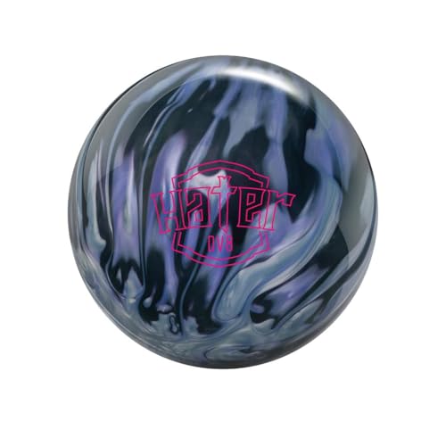 DV8 PRE-DRILLED Hater Pearl Bowling Ball - Grey/Purple/Black (This Item Includes a Free Bowlerstore Rubber Shammy- Colors Will Vary for The Shammy) 12lbs