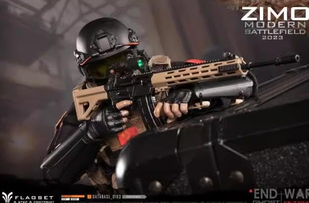 Amazon.com: YSBRING FLAGSET FS-73049 1/6 Scale END WAR Series Zimo