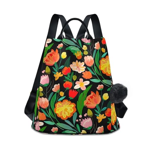 Sac à dos femme spacieux multi-compartiments contre le vol