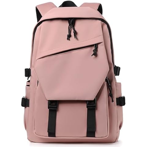 ORILOOSEN Leisure Backpack, College Backpack, Outdoor Travel Backpack, Stylish Lightweight Backpack. (Pink) Cover