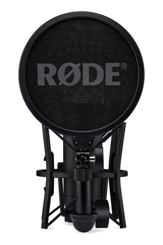 Røde Nt1 5Th Generation Large-Diaphragm Studio Condenser Microphone With Xlr And Usb Outputs, Shock Mount And Pop Filter For Music Production, Vocal Recording And Podcasting (Black) #TOP1