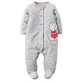 Carter's Baby Girls' Microfleece 115g150, Heather Dalmatian, 3M