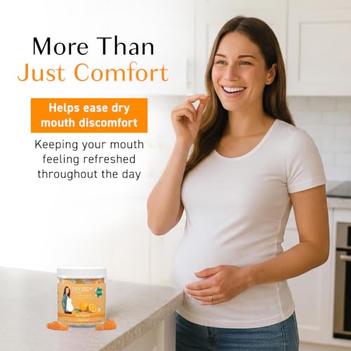 Image of Preggie Drops Pregnancy Nausea Lozenges with Essential Oils, Morning Queasiness Lozenges for Pregnant Women, Natural Sour Tangerine Drops Pack, 32 Count