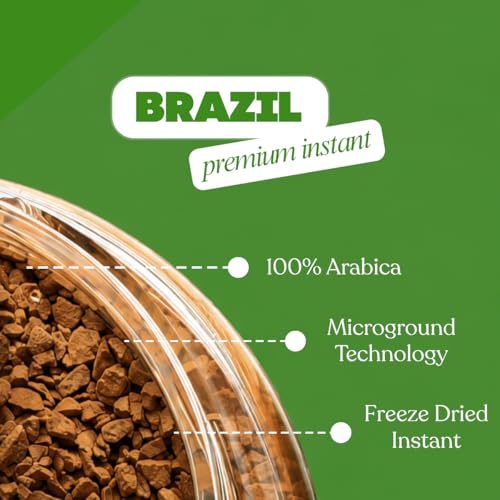 Image of Toffee Coffee Roasters | Brazil Speciality Instant Coffee | 50 Gm | 100% Arabica | Ready In Seconds | Microground Technology | Makes 25 Cups, Bottle