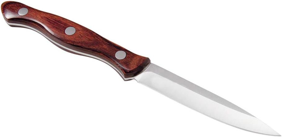 Buck Knives 930 3-Piece Kitchen Cutlery Set with Rosewood Handles, Rubberwood Block and Stand Included, 420HC Stainless Steel