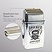 LARGNER Retro Electric Razors for Men with Beard Trimmer, Rechargeable Mens Gold Foil Shavers, Strong Power (Sliver) (Sliver)