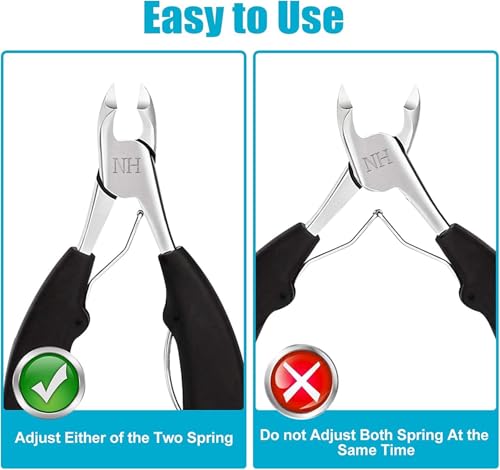 Image of Toenail Clippers, Professional Thick & Ingrown Toe Nail Clippers for Men & Seniors, Pedicure Clippers Toenail Cutters, Super Sharp Curved Blade