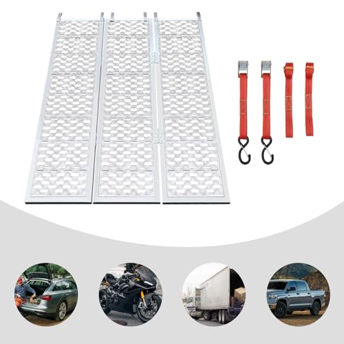 Rampas aluminio tri-fold 77"L x 54"W carga 1500 lbs miniatura 3