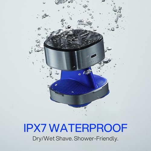 yoose Head Shavers for Bald Men, IPX7 Skin Close Electric Razor for Men (Ergonomic Design, USB-C, 90-Min Usage, 5 Floating Cutting Heads), Intelligent PID Control, Battery Indicator, H5 Silver - Image 7