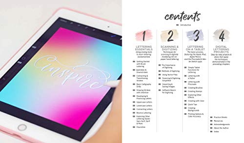 Digital Hand Lettering and Modern Calligraphy: Essential Techniques Plus Step-by-Step Tutorials for Scanning, Editing, and Creating on a Tablet - Thumbnail 2