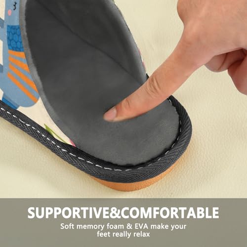 Slippers for Women Cute Armadillos Pink Flowers Soft Fuzzy Women's Slippers Indoor and Outdoor Shoes4