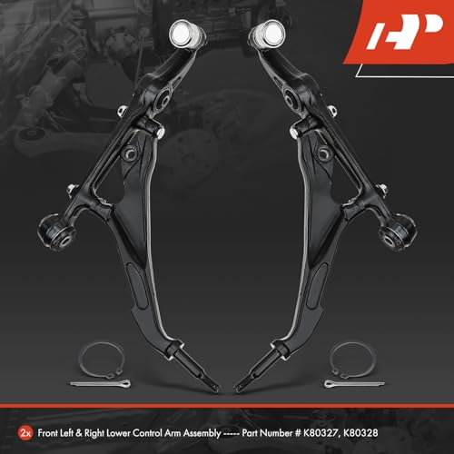 A-Premium 2 x Front Lower Control Arms, with Ball Joint & Bushing, Compatible with Honda Civic 1992-1995, Civic del Sol 1993-1997, Acura Integra 1994-2001 - Image 3