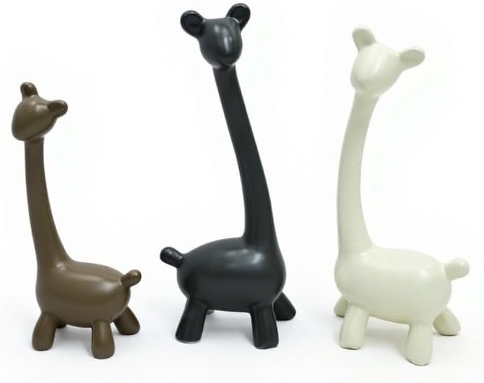 3点セット キリン 陶器 置物 インテリア かわいい 動物 フィギュア デスク周り オフィス 癒しグッズ 幸運の シンボル おしゃれ 幸運の置物の商品一覧 通販 - Yahoo!ショッピング