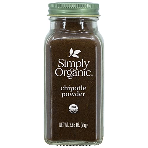 Simply Organic Chipotle Powder, Certified Organic, Vegan | 2.65 Oz | Capsicum Annuum #TOP13