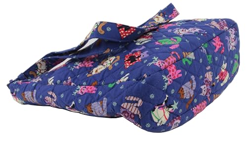 Vera Bradley Essential Extra Large Crossbody in Cotton, Catnip Christmas3