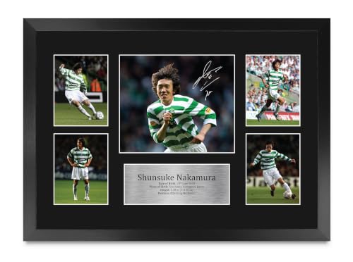 Autógrafo de Shunsuke Nakamura enmarcado A3 para decorar cuartos de fútbol