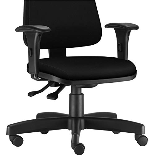 Cadeira Giratória Sky L02 Diretor Executiva Couro Sintético Preto - Lyam Decor