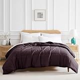 Southshore Fine Living, Inc. Queen Comforter, Fluffy Down Alternative Purple Comforter, Full Size, Pet Hair Resistant Bedding, Easy Care, Purple Comforters