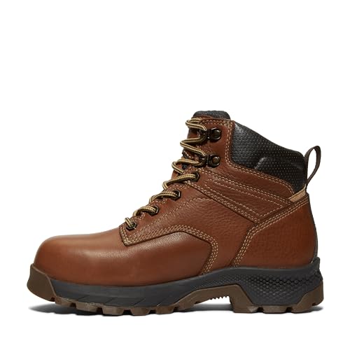 Timberland PRO Timberland PRO Women's TiTAN EV 6 Inch Composite Safety Toe Waterproof Industrial Work Boot, Brown-2024 NEW, 8 M US